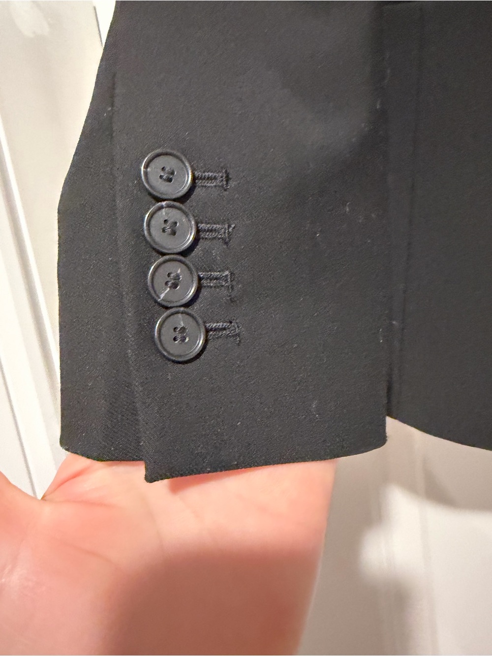 Ann Taylor Black Collarless Tailored Blazer - Picture 2 of 6